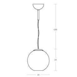 Pendelleuchten^Fontana Arte Globo di Luce Pendelleuchte M