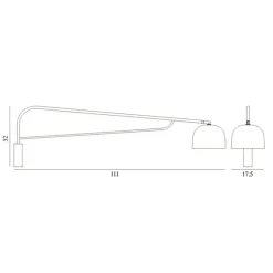 Normann Copenhagen Grant Wandleuchte 111cm| Wandleuchten