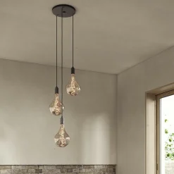 Pendelleuchten^Tala Graphite Triple Pendant with Voronoi II Pendelleuchte