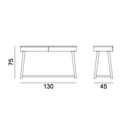 Schreibtische^Gervasoni Gray 50 Schreibtisch