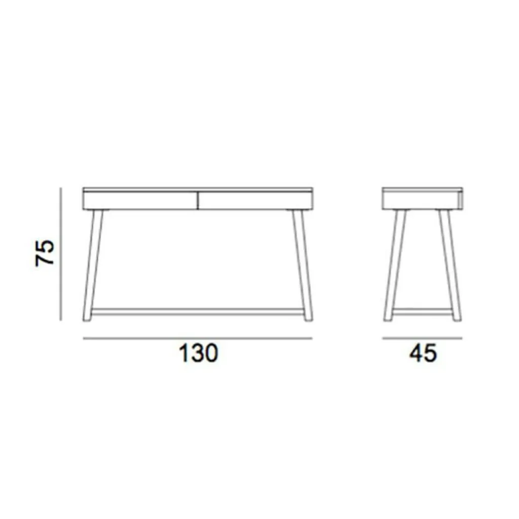 Schreibtische^Gervasoni Gray 50 Schreibtisch