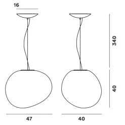 Pendelleuchten^Foscarini Gregg Grande Pendelleuchte
