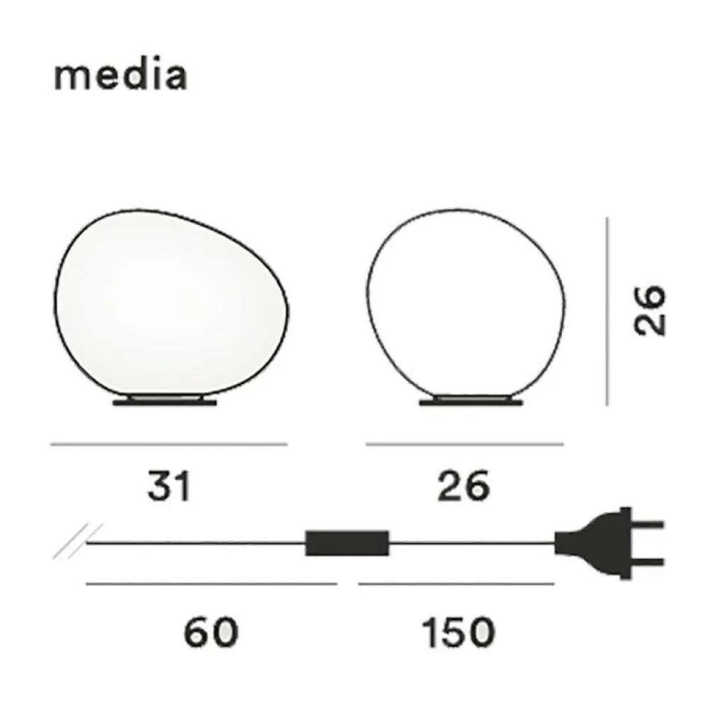 Nachttischleuchten^Foscarini Gregg Tischleuchte / Bodenleuchte