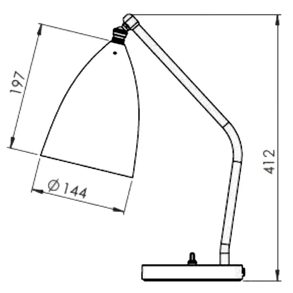 Tischleuchten^Gubi Gräshoppa Tischleuchte