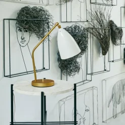 Tischleuchten|Nachttischleuchten^Gubi Gräshoppa Tischleuchte glänzend