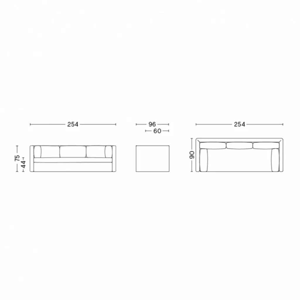 HAY Hackney 3-Sitzer Sofa| Sofas