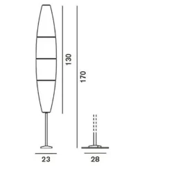 Foscarini Havana Terra Außenstehleuchte| Außenstehleuchten|Außenstehleuchten