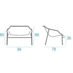 Outdoor-Sofas & Sessel^Emu Heaven Lounge Gartenarmlehnstuhl
