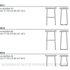Cappellini Hi Pad Barhocker H 80cm| Barhocker