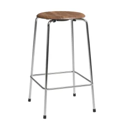 Barhocker^Fritz Hansen High Dot™ Barhocker Niedrig Furnier 4 Beine