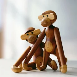 Figuren^Kay Bojesen Denmark Holzfigur Affe klein Teak