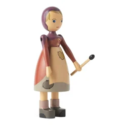 Figuren^Kay Bojesen Denmark Holzfigur Mädchen mit Schwefelhölzchen