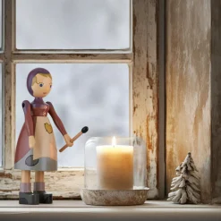 Figuren^Kay Bojesen Denmark Holzfigur Mädchen mit Schwefelhölzchen