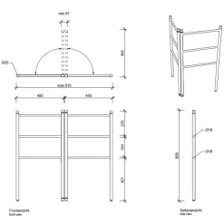 Badaccessoires^Decor Walther HT 15 Handtuchständer