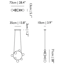 Moooi Hubble Bubble 7 LED Pendelleuchte| Pendelleuchten