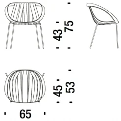 Moroso Impossible Wood Gartenarmlehnstuhl| Gartenstühle