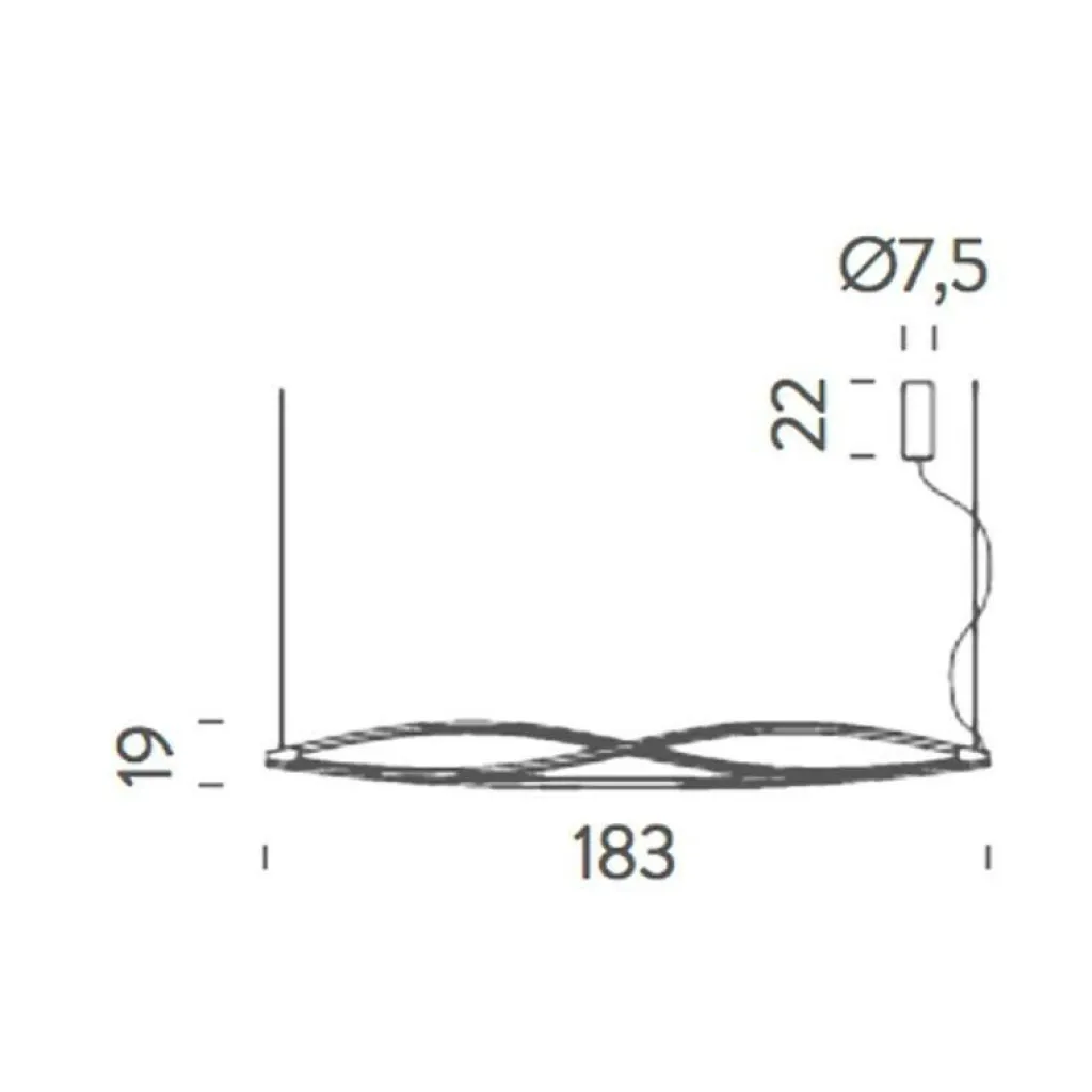 Nemo In The Wind LED Pendelleuchte Horizontal| Pendelleuchten