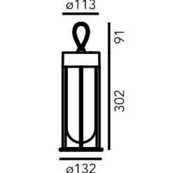 Outdoor-Akkuleuchten|Outdoor-Akkuleuchten^Flos In Vitro Unplugged LED Akkuleuchte 3000K