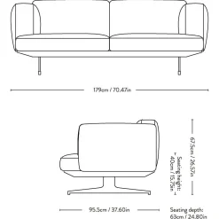 &Tradition Inland AV22 2-Sitzer Sofa| Sofas