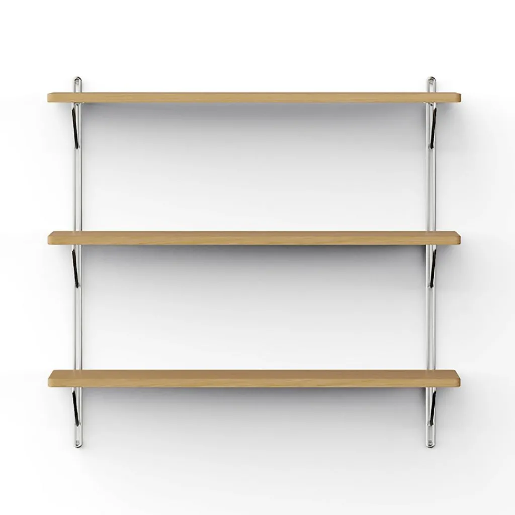 Regale^Nine Inline Wandregal Gestell poliert S