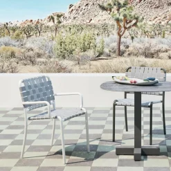 Stühle^Gervasoni Inout 824 Gartenarmlehnstuhl