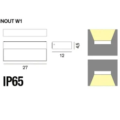 Rotaliana Inout Outdoor LED Wandleuchte| Deckenleuchten Außen|Deckenleuchten Außen