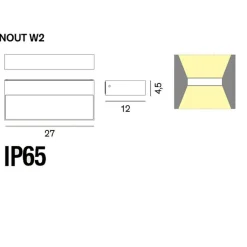 Rotaliana Inout Outdoor LED Wandleuchte| Deckenleuchten Außen|Deckenleuchten Außen