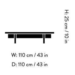 &Tradition Ita OS4 Kaffeetisch 110x110cm| Tische