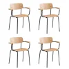 FDB Møbler J182 Holmen Armlehnstuhl stapelbar 4er Set| Stühle