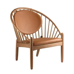 FDB Møbler J166 Jørna Sessel Leder Gestell Eiche geräuchert| Sessel