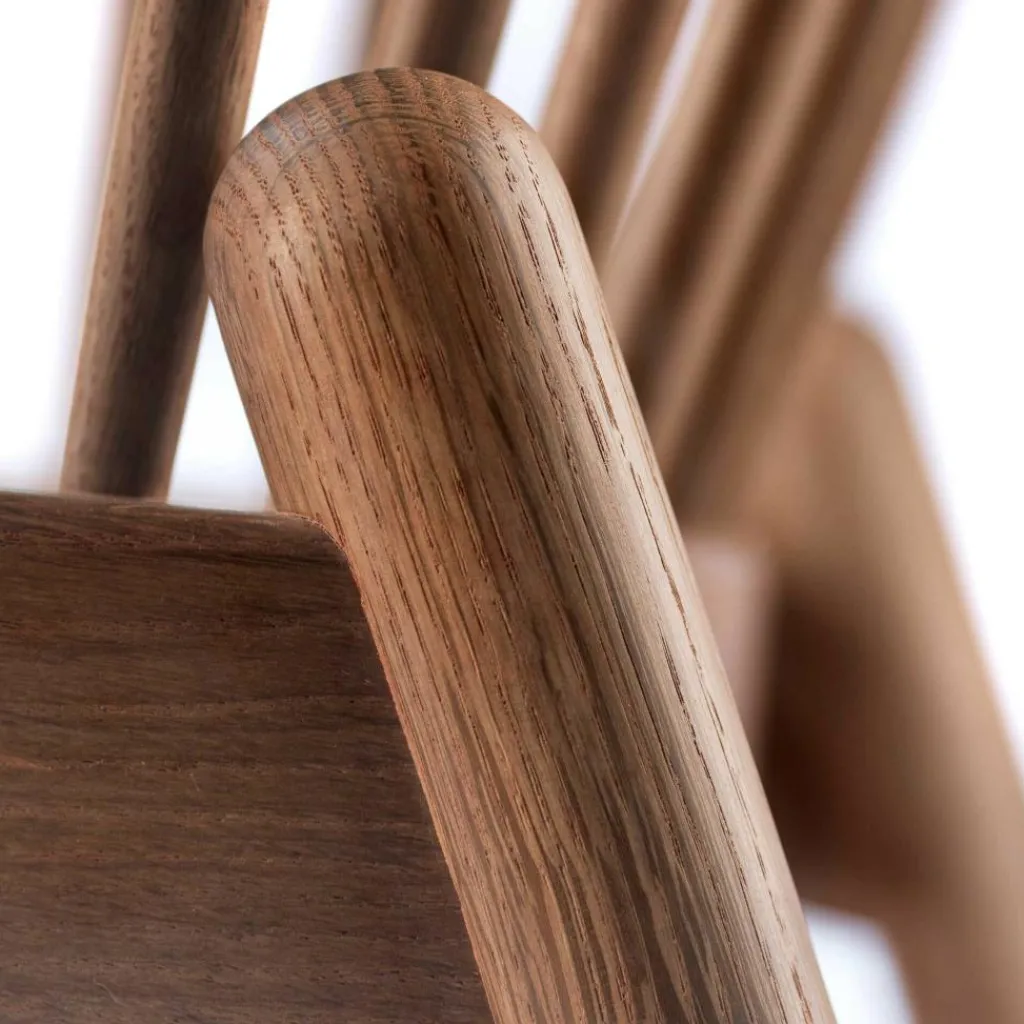 Sessel^FDB Møbler J166 Jørna Sessel Stoff Gestell Eiche geräuchert