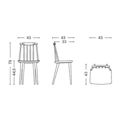 HAY J77 Stuhl Buche| Stühle