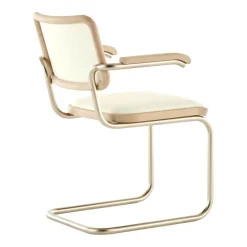 Thonet JS. a personal Interpretation by Jil Sander S 64 P Nordic Freischwinger Armlehnstuhl| Stühle