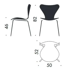 Fritz Hansen Jubiläumsedition 2022 Serie 7™ Stuhl| Stühle