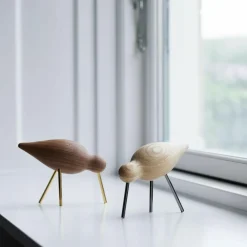 Normann Copenhagen Jubiläumsedition Shorebird Figur Walnuss M| Figuren