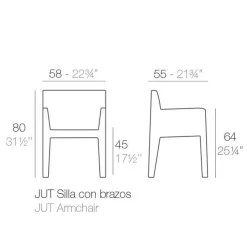 Stühle|Gartenstühle^Vondom Jut Armlehnstuhl