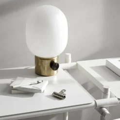 Nachttischleuchten^Audo JWDA Tischleuchte Messing