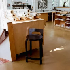 Artek K65 Barstuhl Gestell lackiert| Barhocker