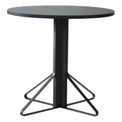 Tische|Esstische^Artek Kaari REB003 Tisch Eiche schwarz Ø80cm