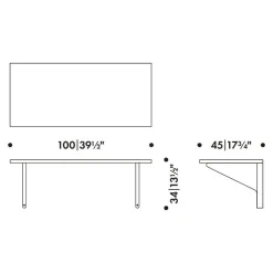 Tische^Artek Kaari Wandschreibtisch