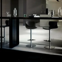 Barhocker^Lapalma Kai S39 Barhocker Sitz Eiche mit Kissen 54-79cm