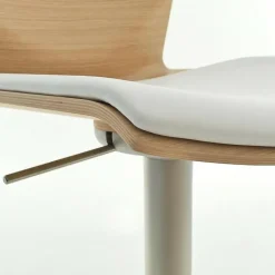 Barhocker^Lapalma Kai S39 Barhocker Sitz Eiche mit Kissen 54-79cm