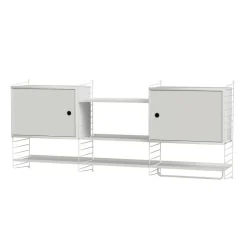 Gewürzregale^String Küchenregal mit 2 Schrankelementen 180x75x30cm