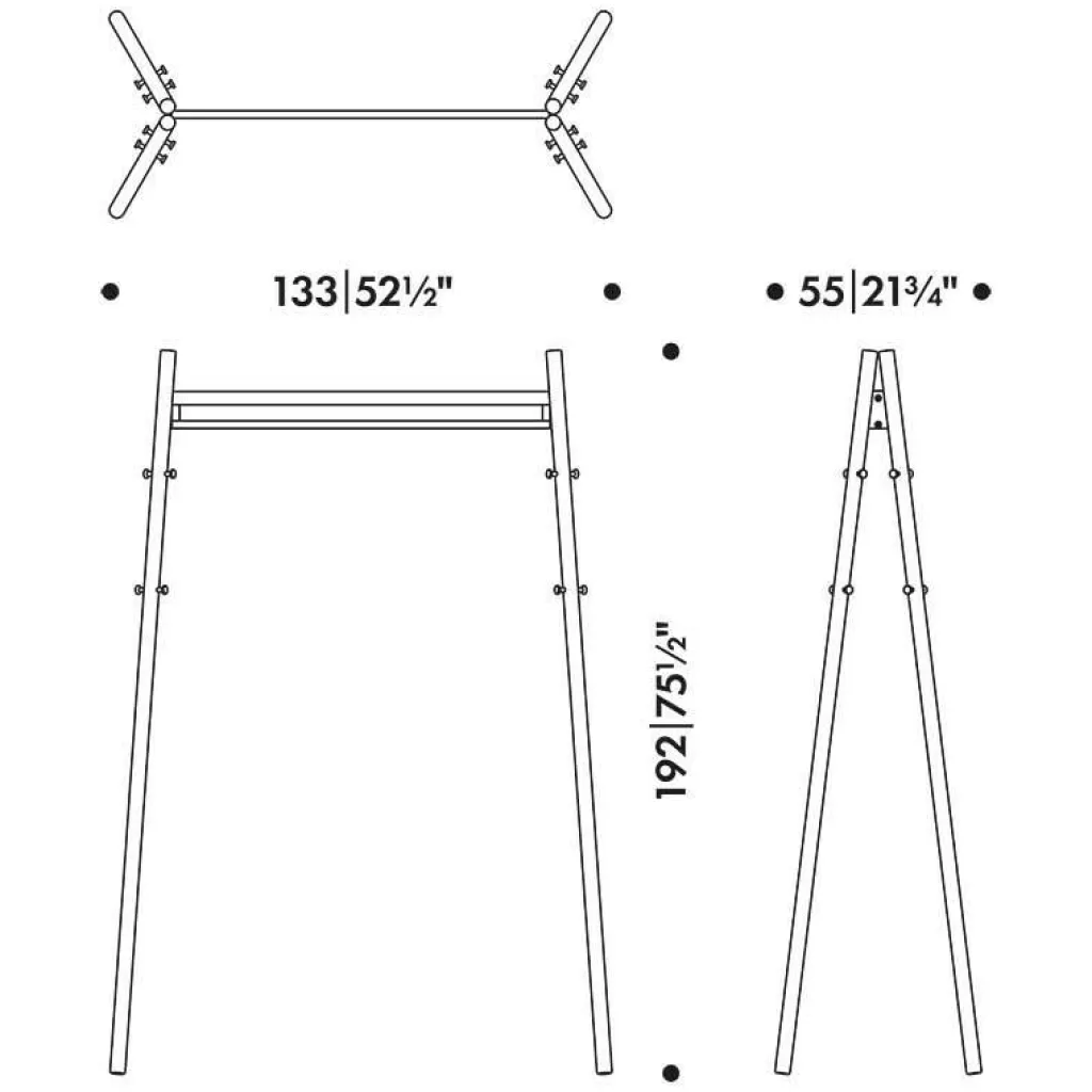 Artek Kiila Kleiderständer 133x192x55cm| Garderoben