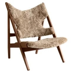 Sessel^Audo Knitting Lounge Chair Schaffell