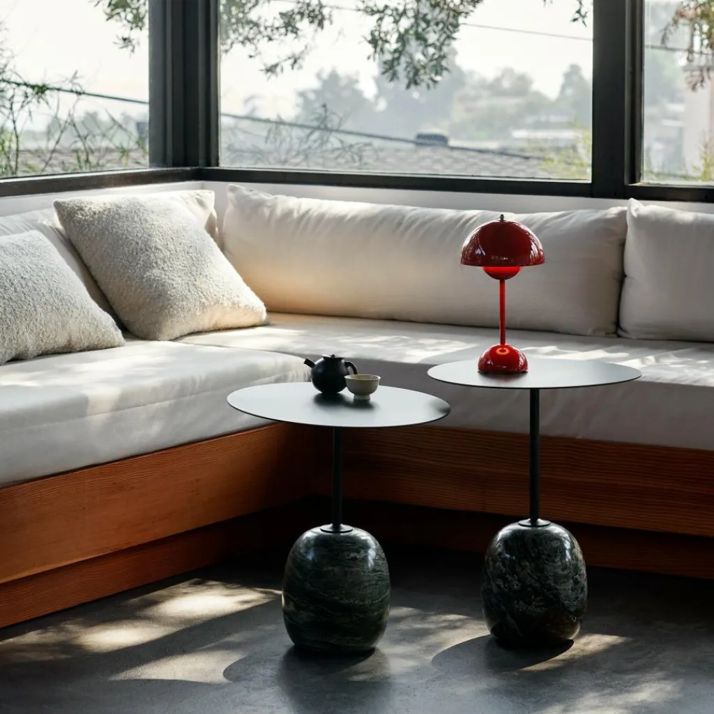 &Tradition Lato LN8 Beistelltisch Platte Stahl rund| Beistelltische