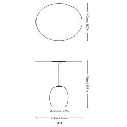 Beistelltische^&Tradition Lato LN9 Beistelltisch Platte Holz oval