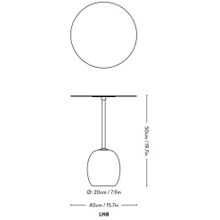 &Tradition Lato LN8 Beistelltisch Platte Holz rund| Beistelltische