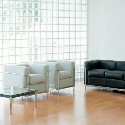 Sofas^Cassina LC2 Fauteuil Grand Confort petit modèle deux places