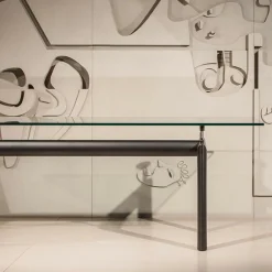 Esstische^Cassina LC6 Table tube d’avion